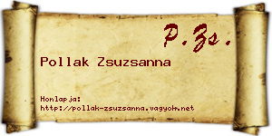 Pollak Zsuzsanna névjegykártya